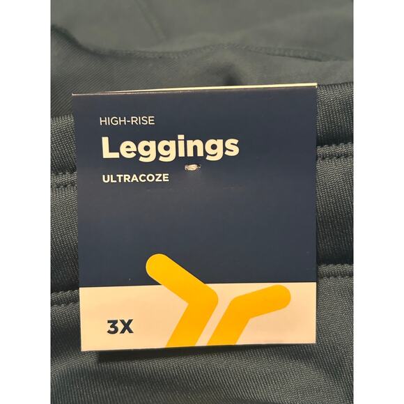 NWT Old Navy Blue/Green Leggings Lined Comfortable Drawstring Waist Size 3X - Picture 4 of 8